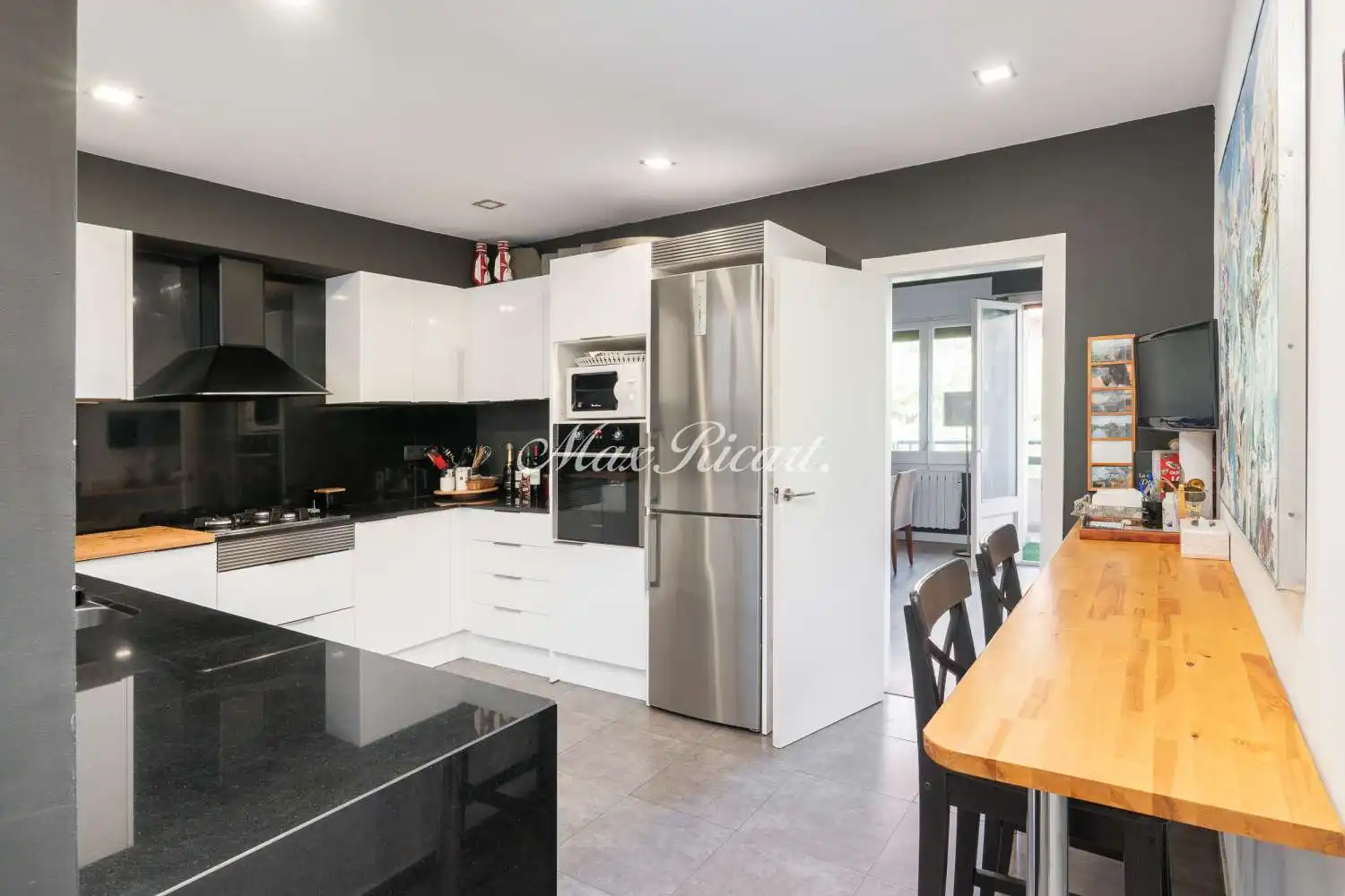 Kitchen of Flat for sale in Barcelona  with Heating, Terrace and Balcony