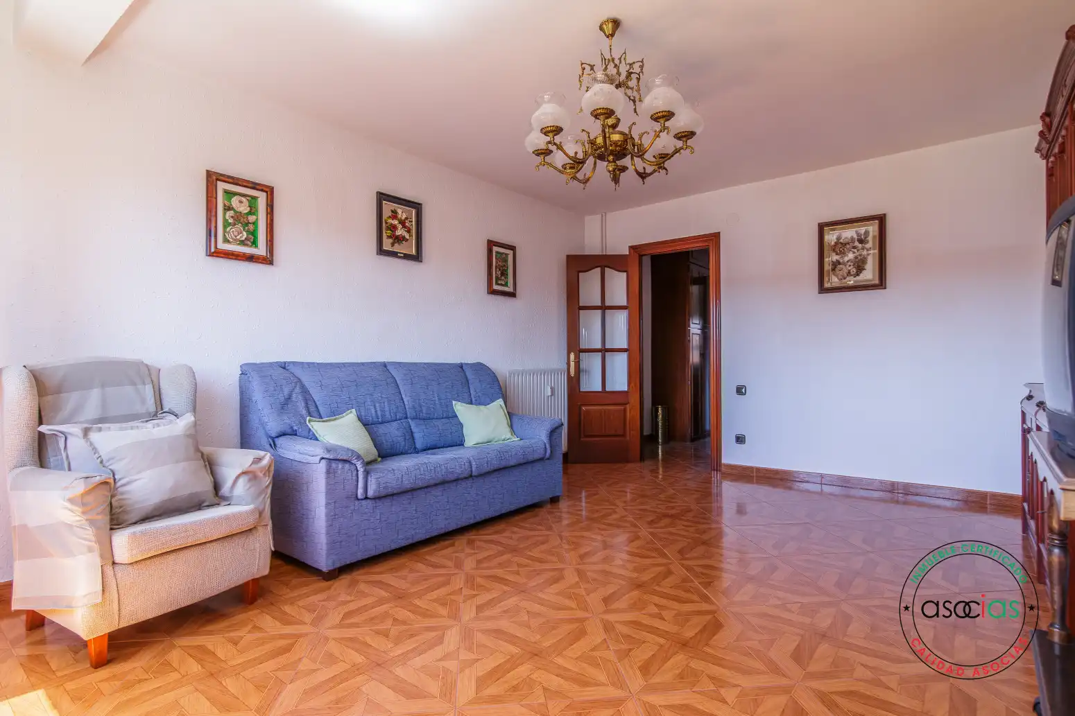 Sala de estar de Piso en venta en Gijón  con Calefacción y Jardín privado