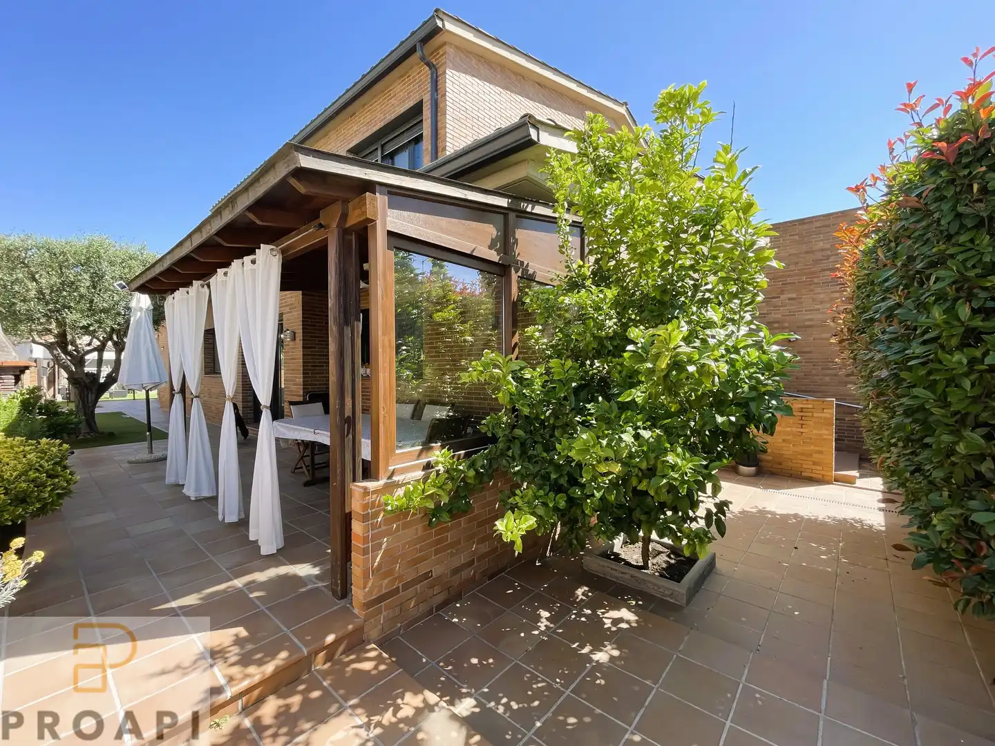 Terrasse von Haus oder Chalet zum Verkauf in Fornells de la Selva mit Klimaanlage, Heizung und Privatgarten