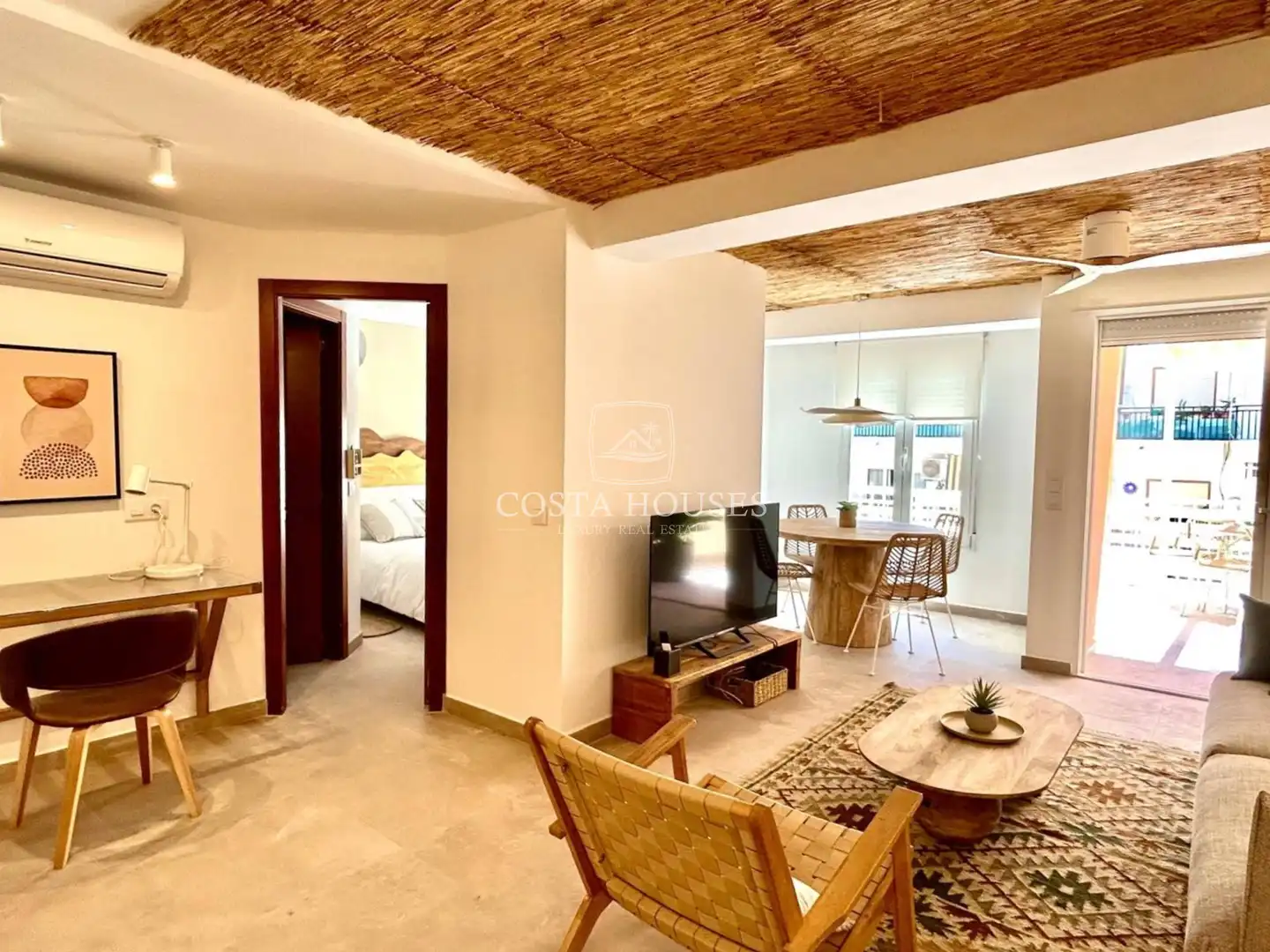 Sala d'estar de Apartament en venda en Jávea / Xàbia amb Aire condicionat, Calefacció i Terrassa
