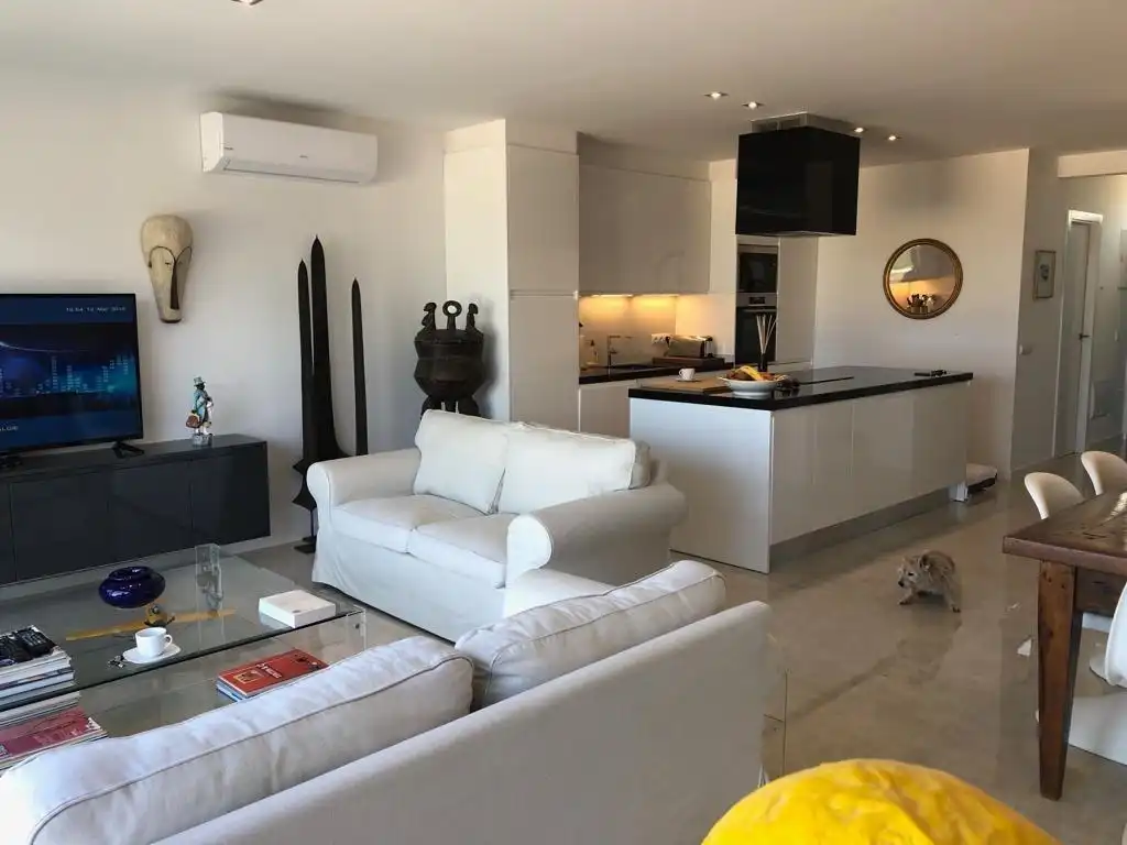 Living room of Detached homes for sale in Sant Josep de sa Talaia  with Air Conditioner, Heating and Private garden