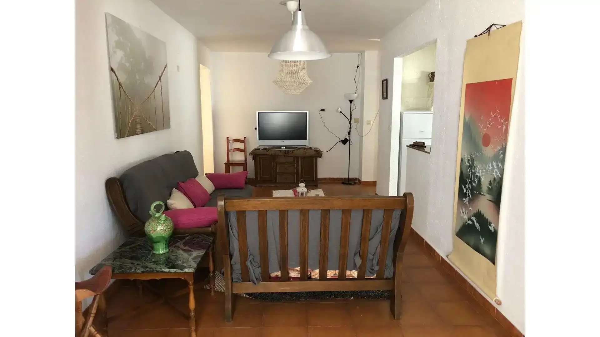 Sala d'estar de Pis de lloguer en Benaocaz amb Traster
