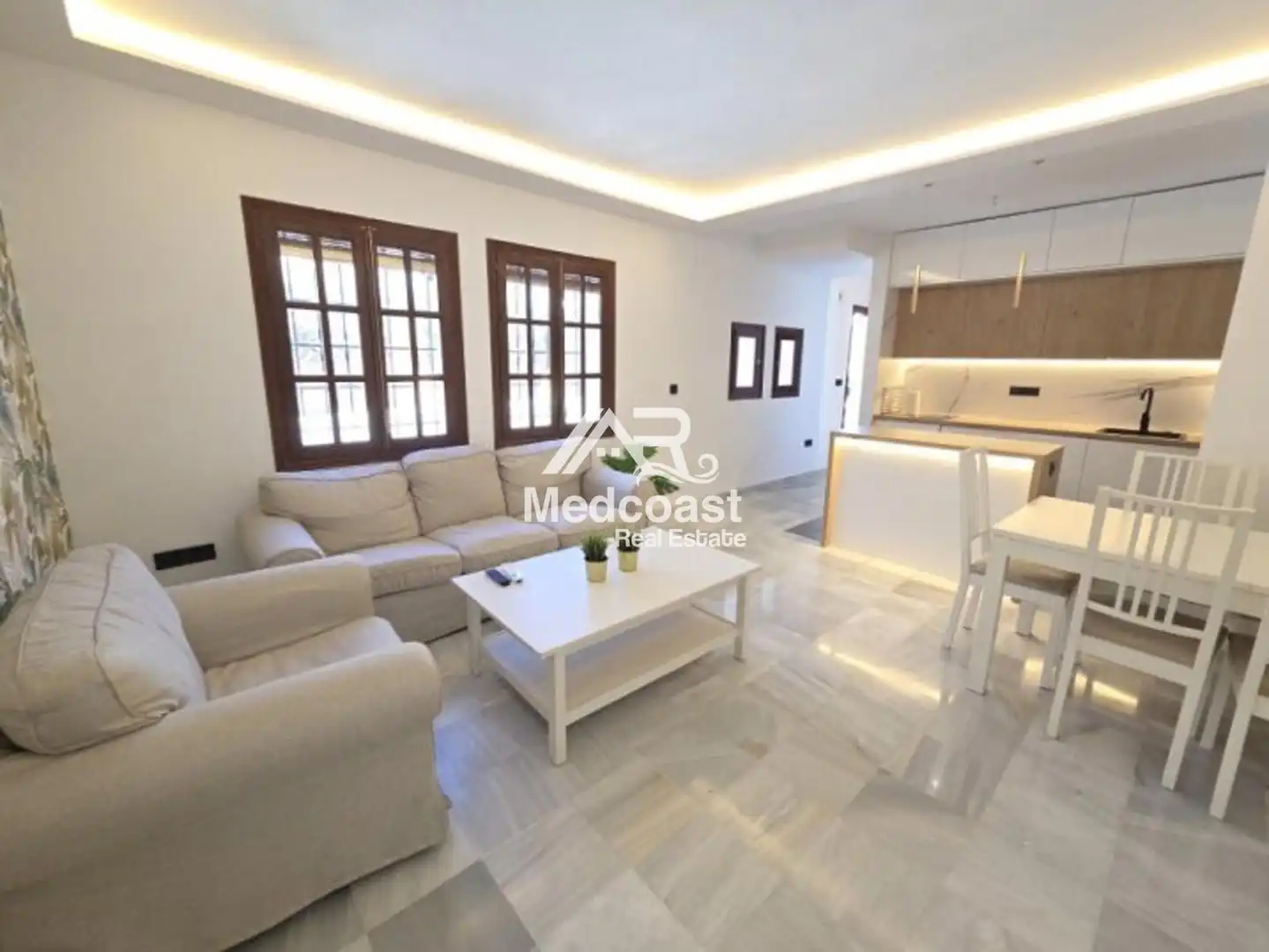 Wohnzimmer von Maisonette zum Verkauf in Vera mit Klimaanlage, Terrasse und Schwimmbad