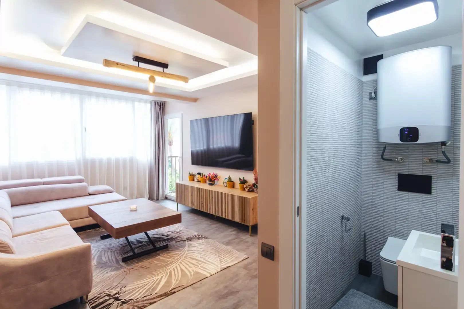 Living room of Duplexes for sale in Benidorm  with Air Conditioner, Private garden and Terrace