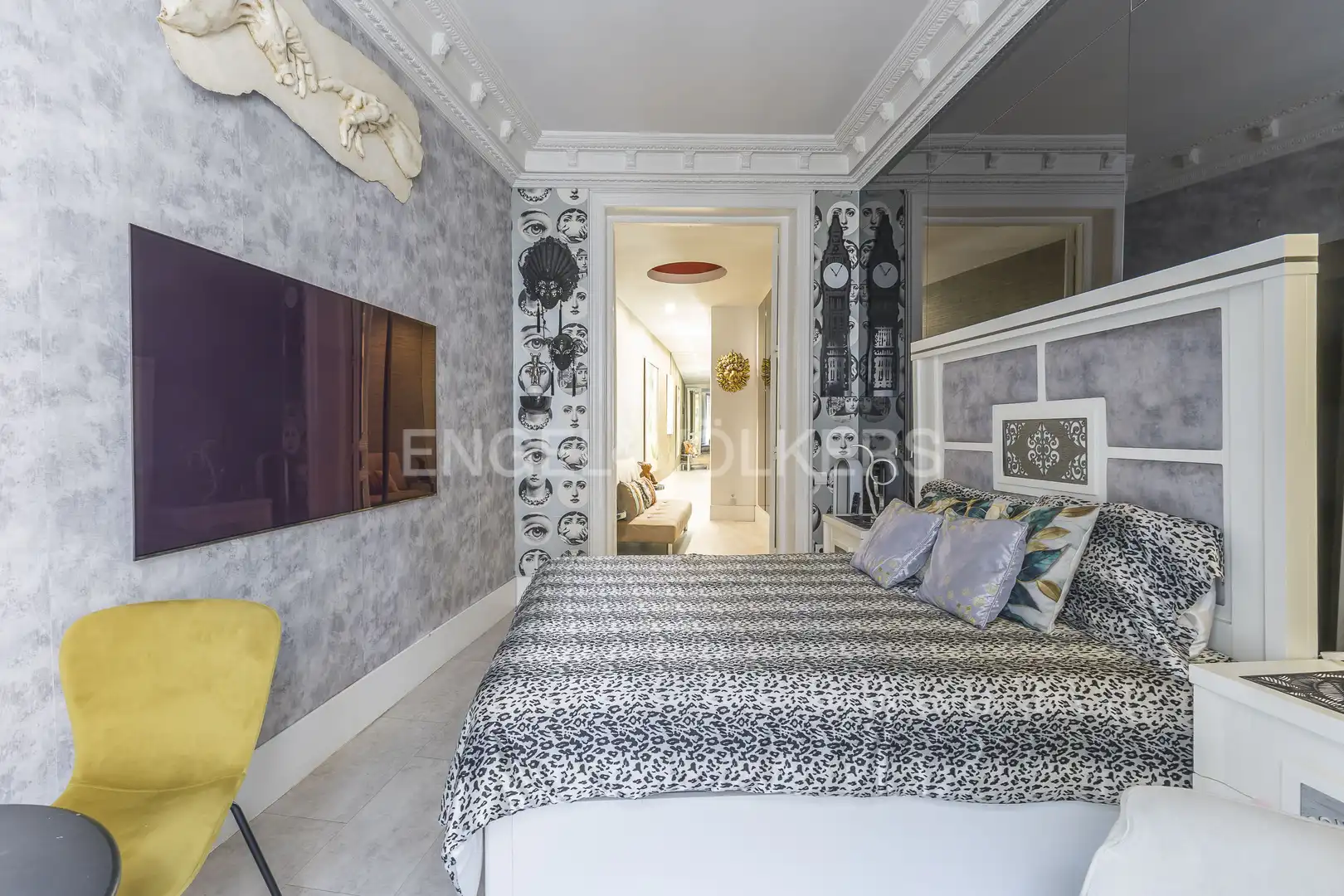 Bedroom of Flat for rent in Madrid  with Air Conditioner, Heating and Parquet flooring