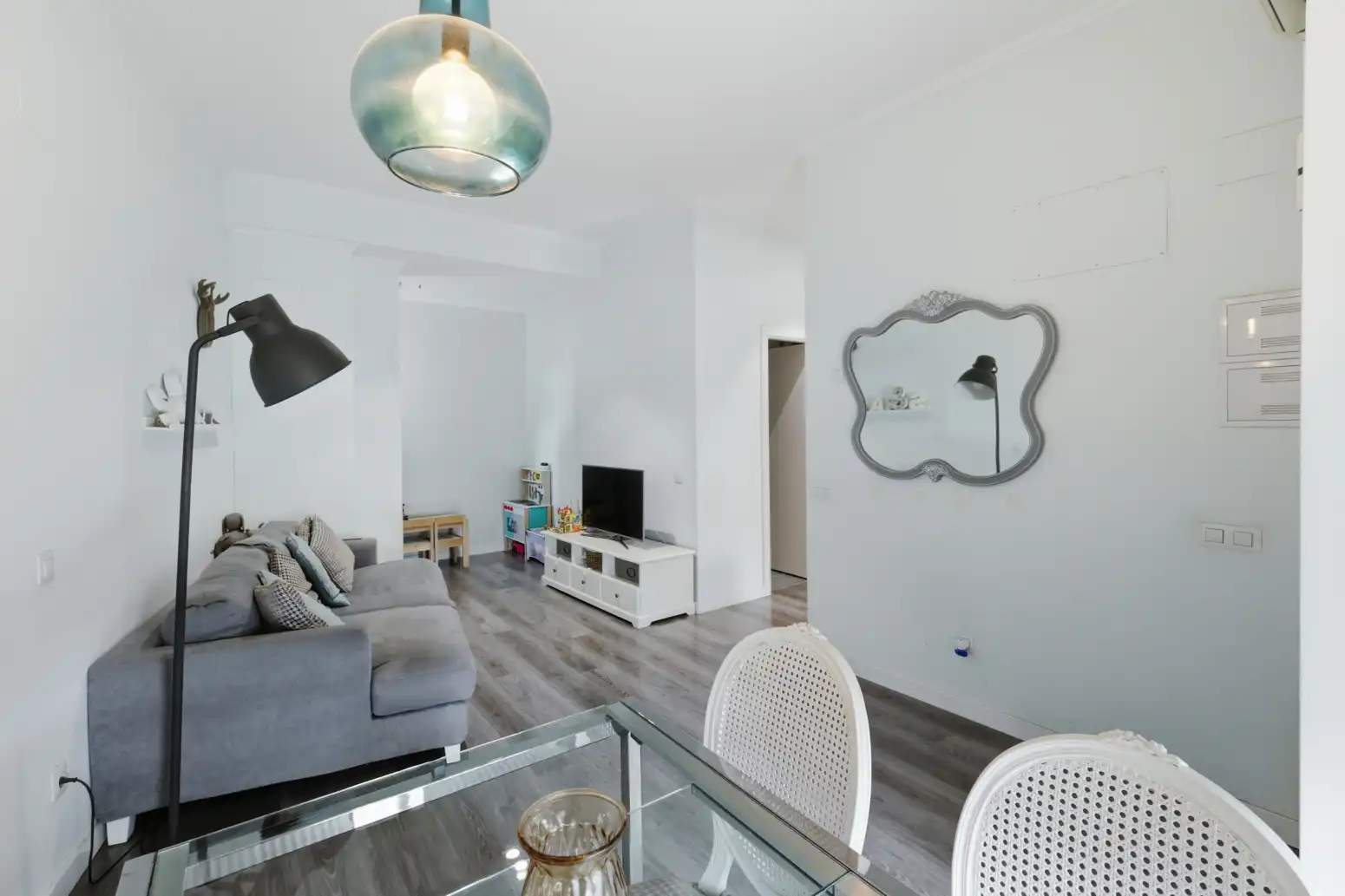 Sala de estar de Piso en venta en Alaquàs con Aire acondicionado y Trastero