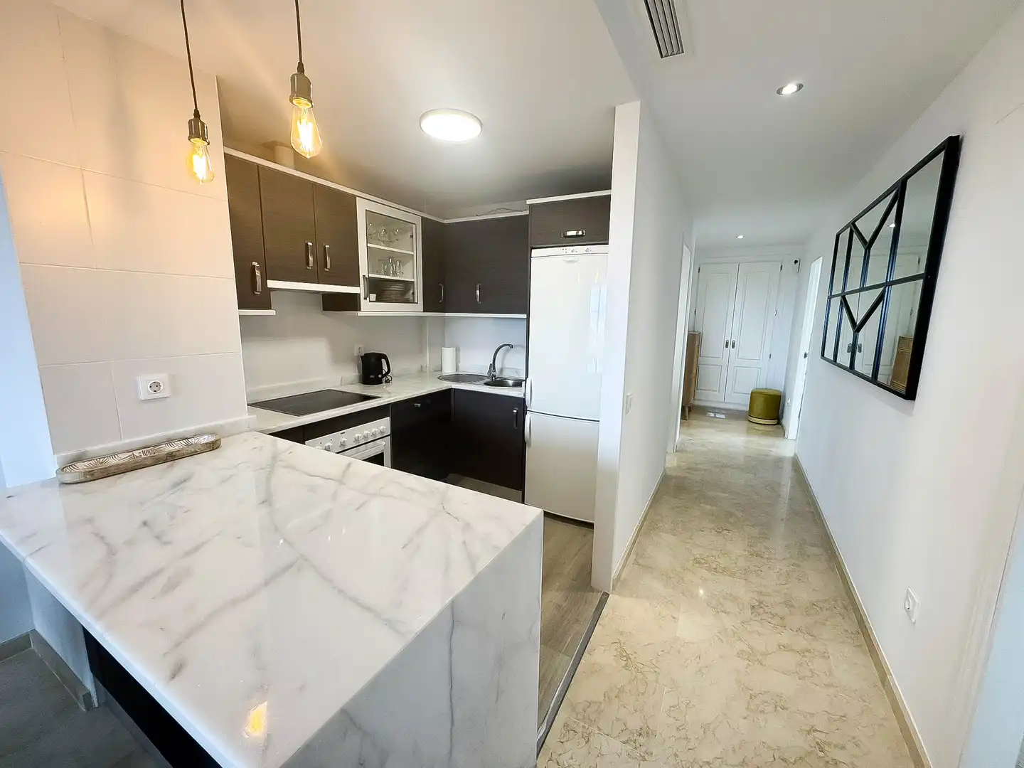 Cocina de Apartamento en venta en Manilva con Aire acondicionado, Calefacción y Terraza