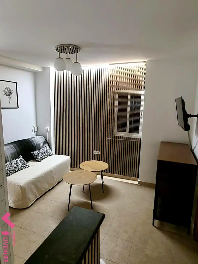 Living room of Attic for rent in Sevilla  with Air Conditioner, Terrace and Furnished