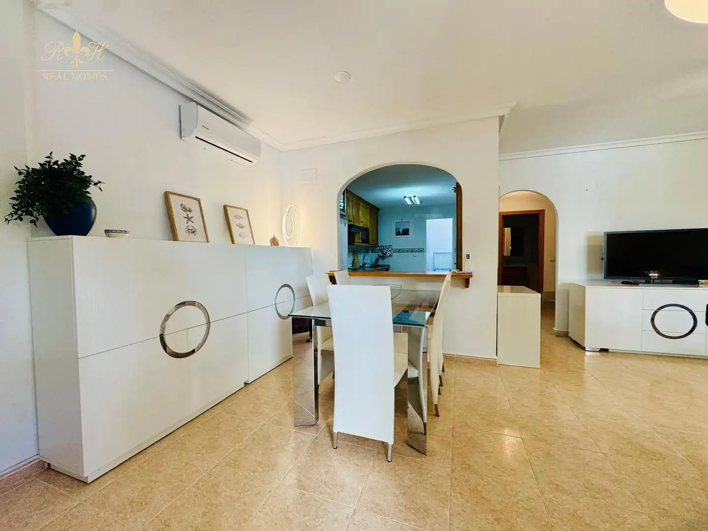 Comedor de Casa adosada de alquiler en Altea con Aire acondicionado, Terraza y Piscina