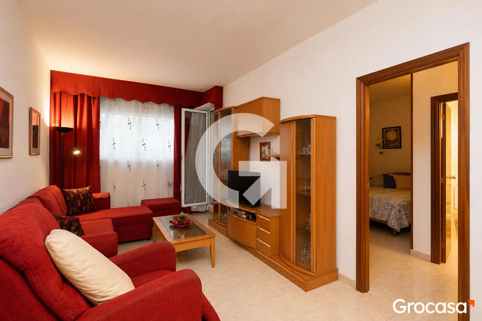 Sala de estar de Piso en venta en Sant Vicenç Dels Horts con Calefacción, Amueblado y Horno