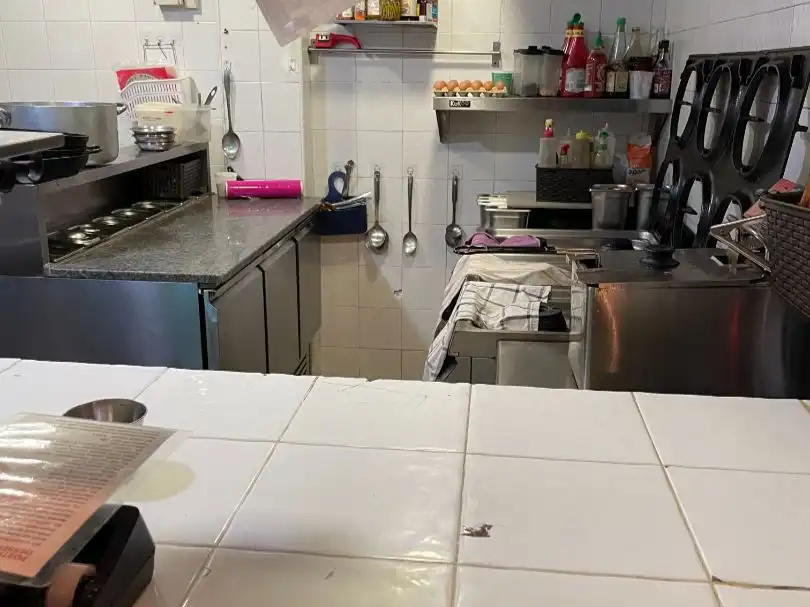 Cocina de Local en traspaso en Barcelona con Aire acondicionado y Amueblado
