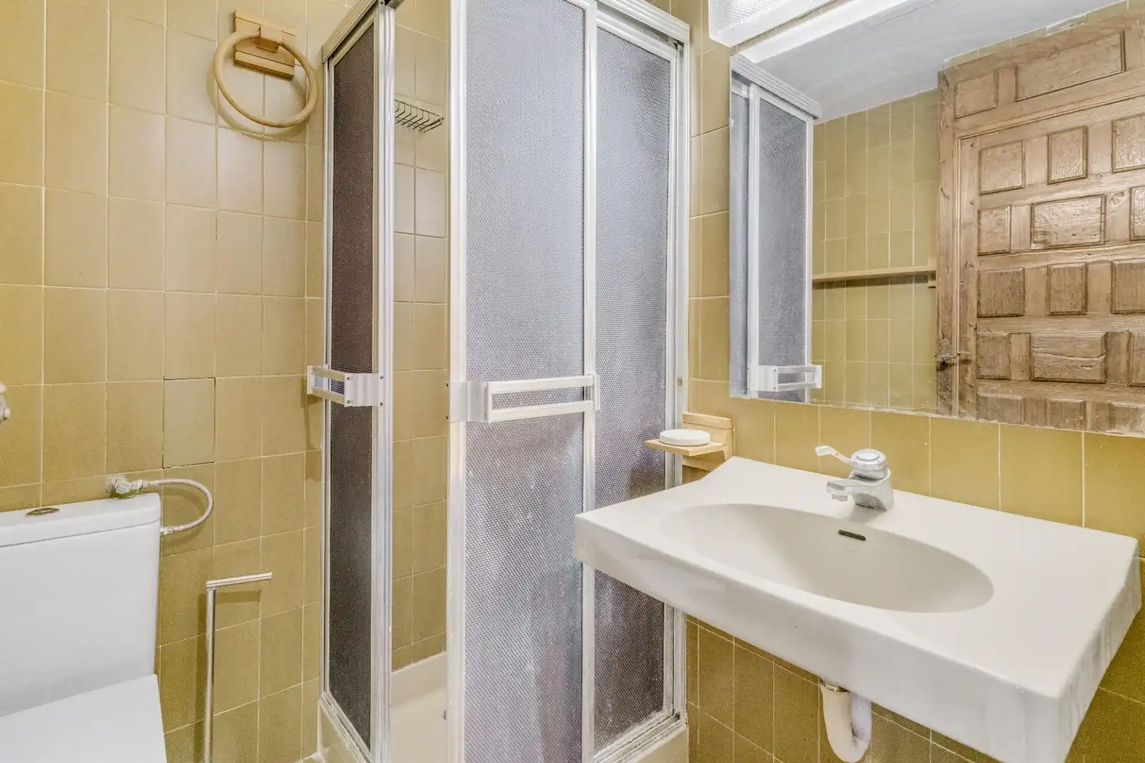 Badezimmer von Maisonette zum Verkauf in Barcelona mit Klimaanlage, Parkett und Terrasse