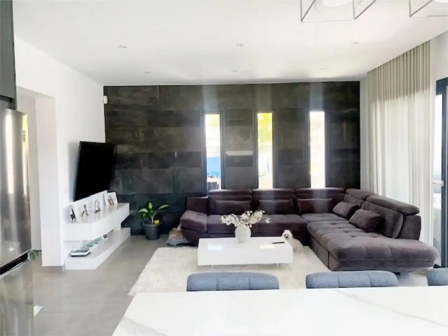 Sala d'estar de Casa o xalet en venda en El Verger amb Aire condicionat i Piscina