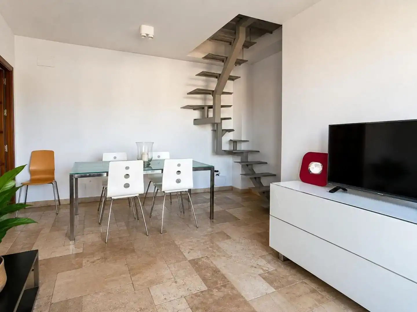 Esszimmer von Wohnung zur Miete in Cartaya mit Klimaanlage, Abstellraum und Möbliert