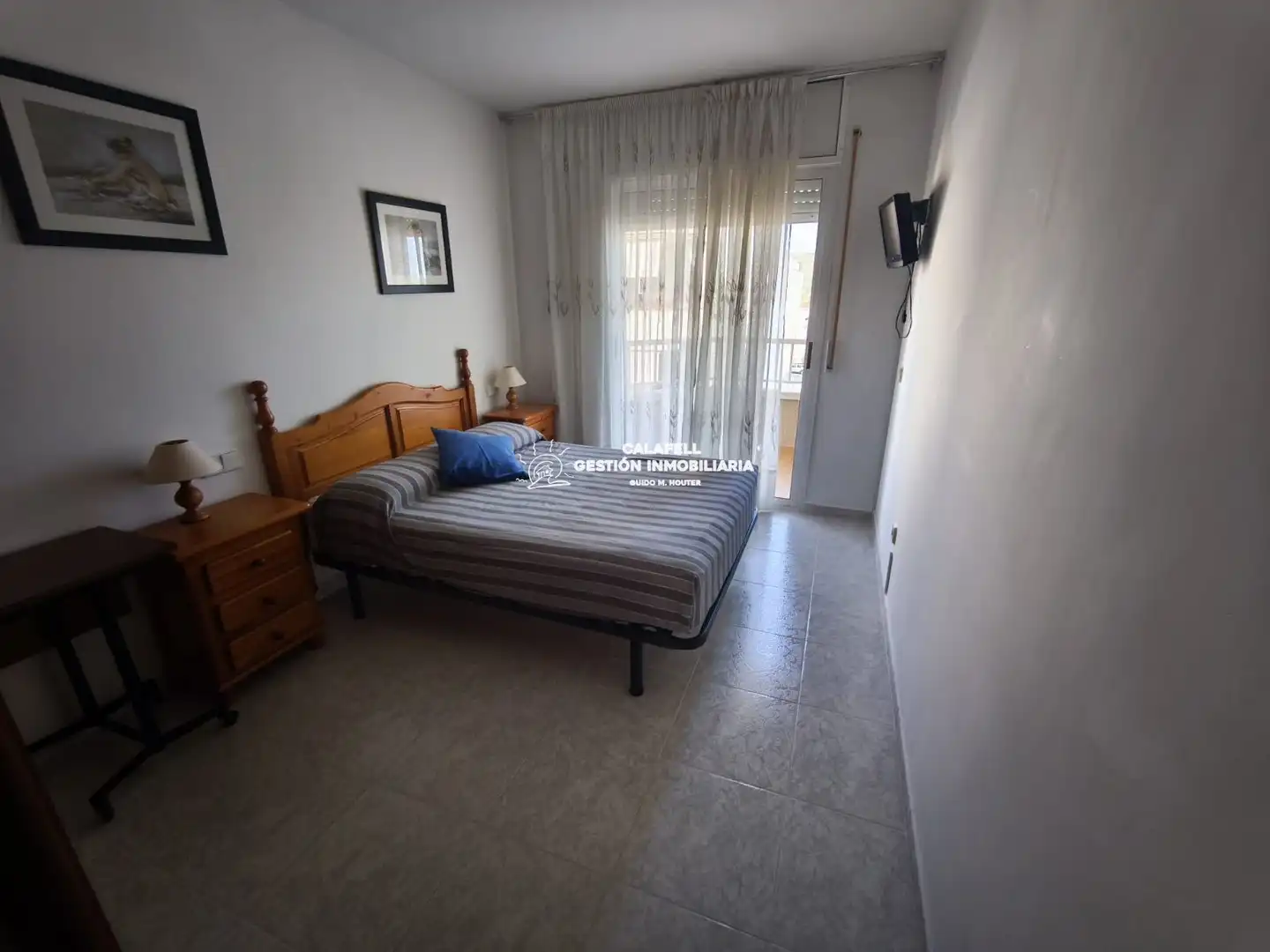 Schlafzimmer von Wohnung zur Miete in Calafell mit Klimaanlage, Heizung und Terrasse