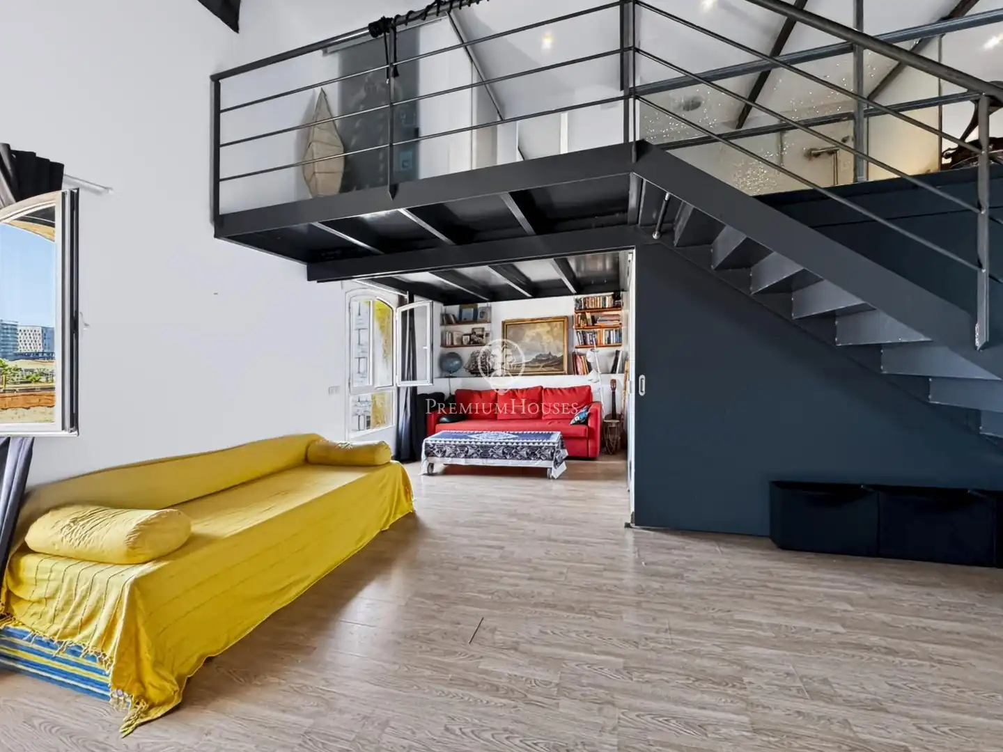 Wohnzimmer von Wohnung zum Verkauf in Barcelona mit Klimaanlage