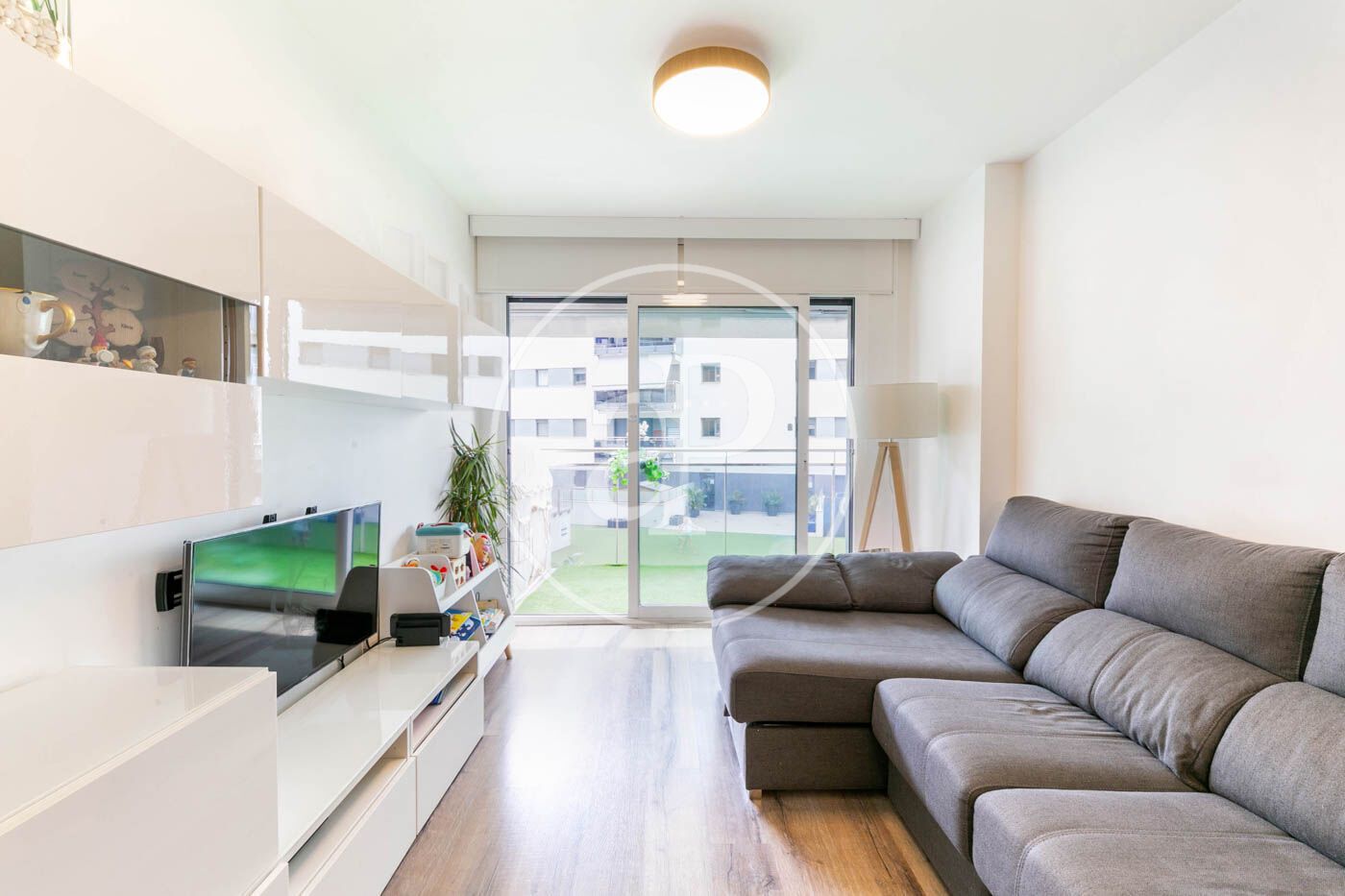 Living room of Flat for sale in Badalona  with Air Conditioner, Heating and Private garden