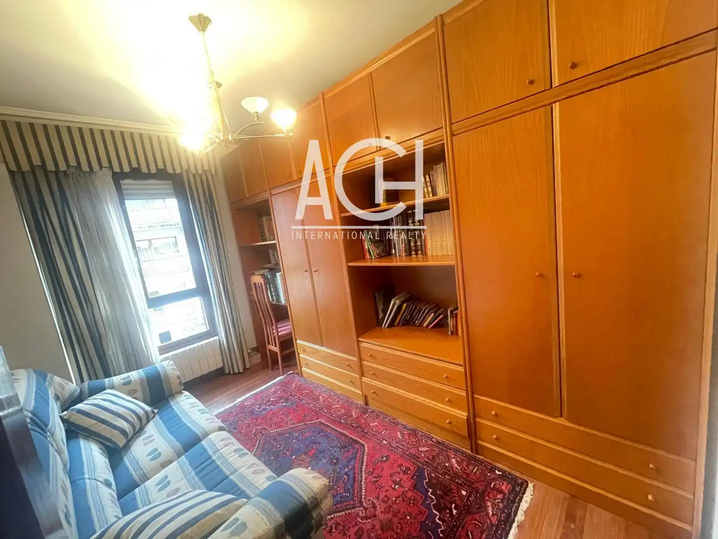 Schlafzimmer von Wohnung zum Verkauf in Bilbao  mit Heizung, Parkett und Terrasse