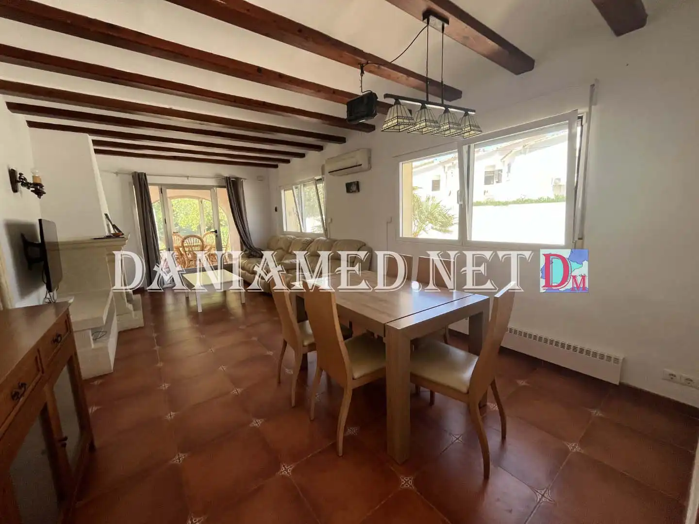 Esszimmer von Haus oder Chalet zum Verkauf in Dénia mit Klimaanlage, Heizung und Privatgarten