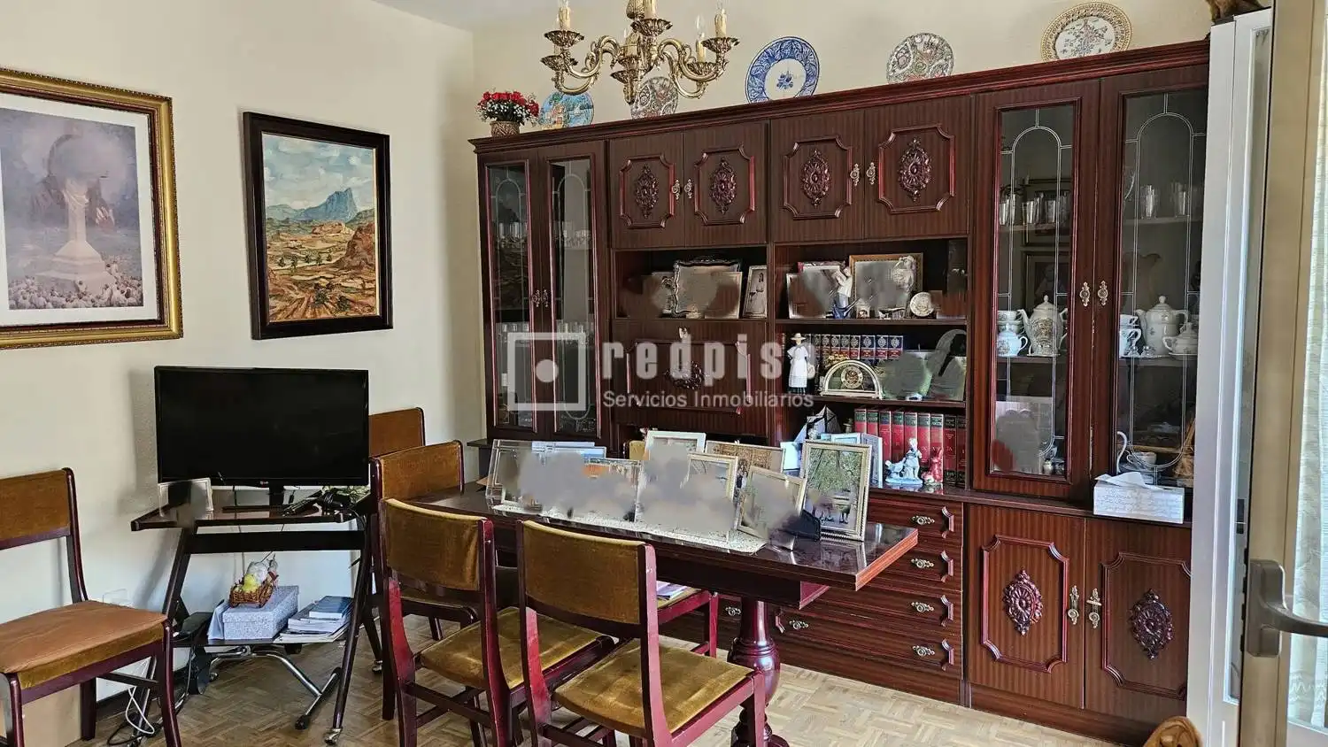 Dining room of Flat for sale in Madrid  with Heating, Parquet flooring and Terrace