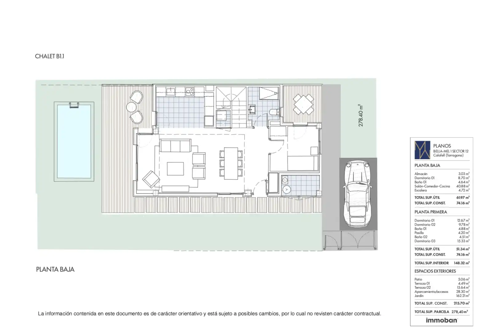 Casa adosada en venta en Calafell con Jardín privado, Parquet y Terraza