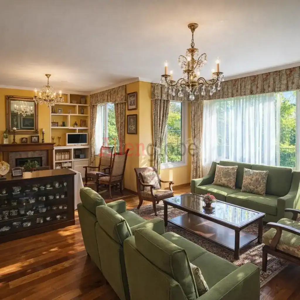 Sala de estar de Casa o chalet en venta en Llanera con Calefacción, Jardín privado y Terraza