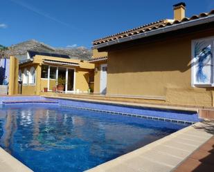 Exterior view of Country house for sale in Callosa d'En Sarrià  with Air Conditioner, Terrace and Swimming Pool