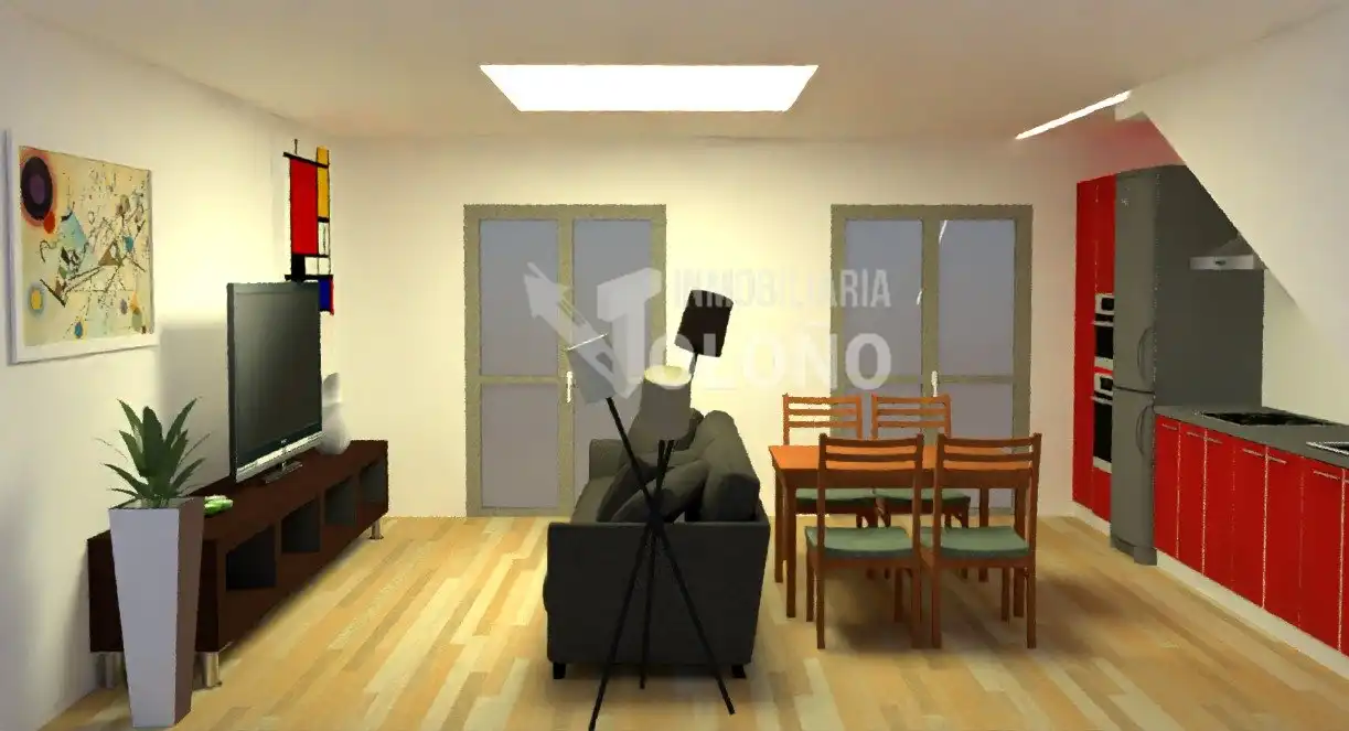 Sala de estar de Casa adosada en venta en Zarratón con Calefacción, Jardín privado y Parquet