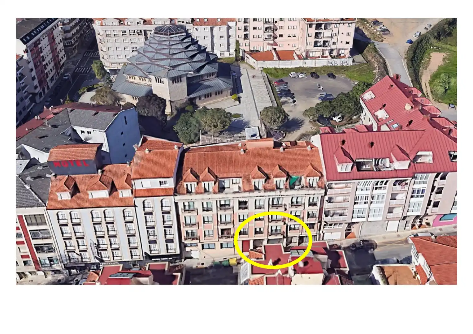 Vista exterior de Garaje en venta en Sanxenxo