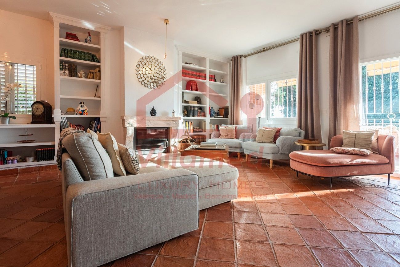 Living room of House or chalet to rent in L'Eliana  with Air Conditioner, Heating and Private garden