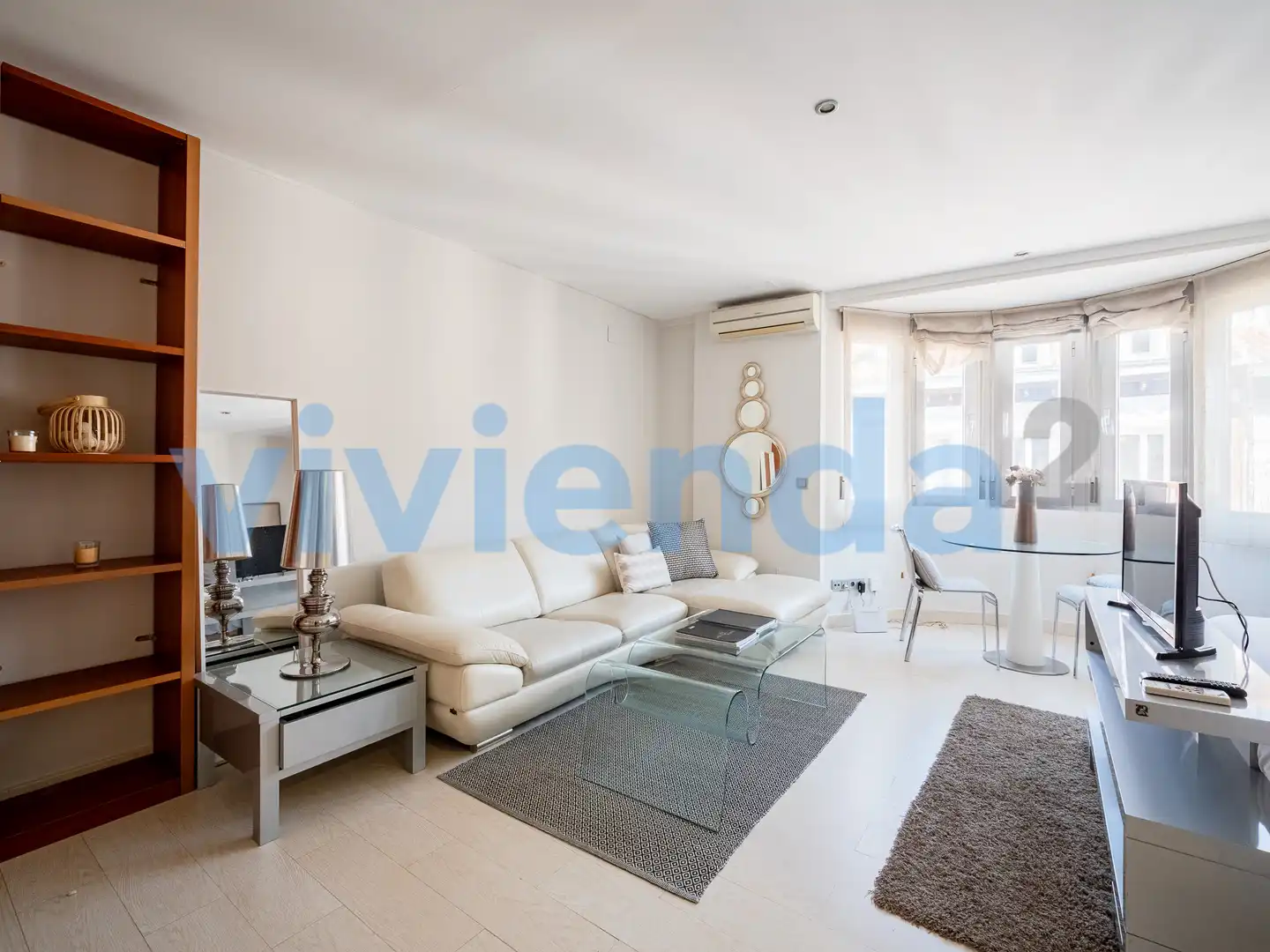 Wohnzimmer von Wohnung zur Miete in Madrid mit Klimaanlage und Heizung
