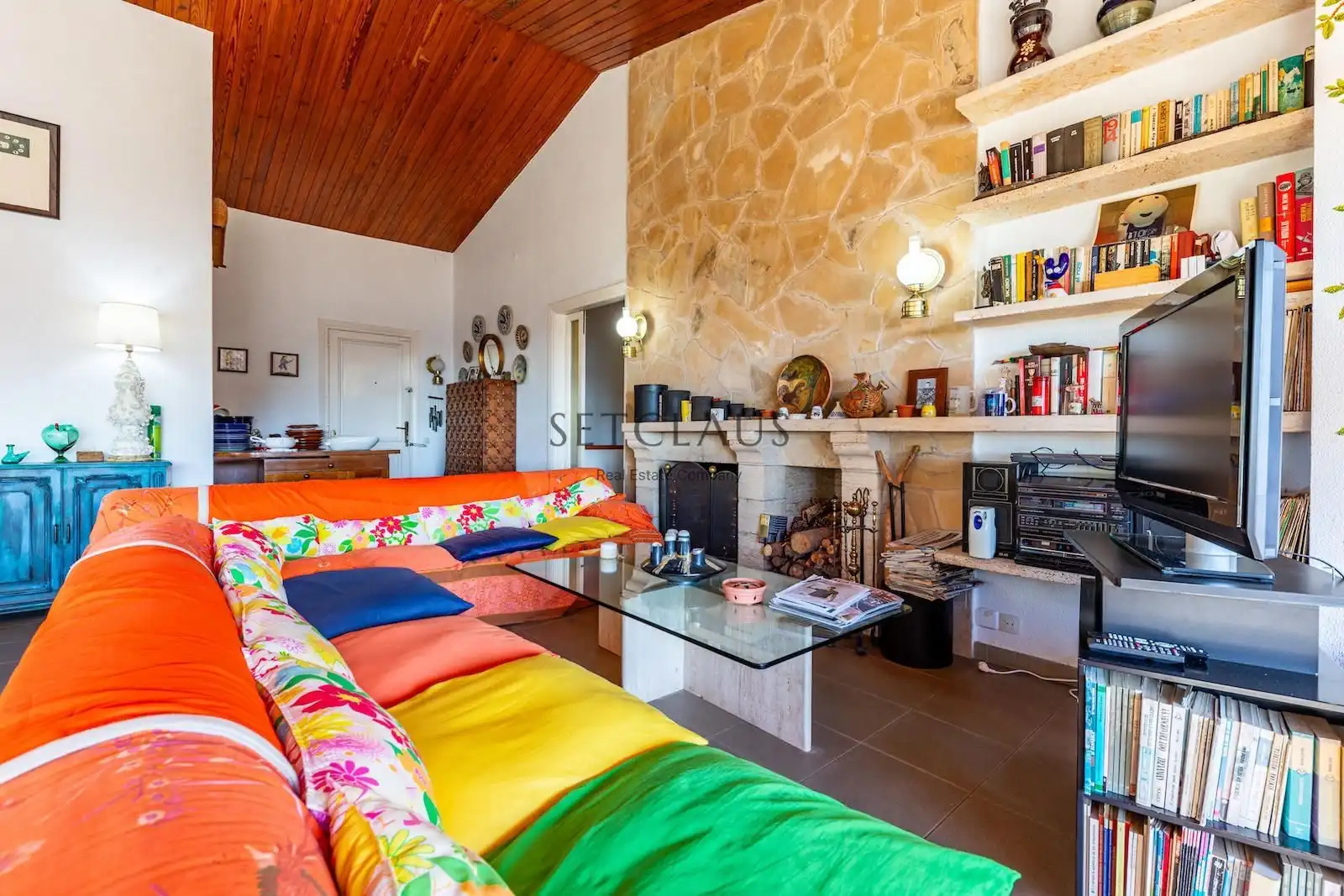 Sala d'estar de Casa o xalet en venda en Lloret de Mar amb Calefacció, Jardí privat i Terrassa