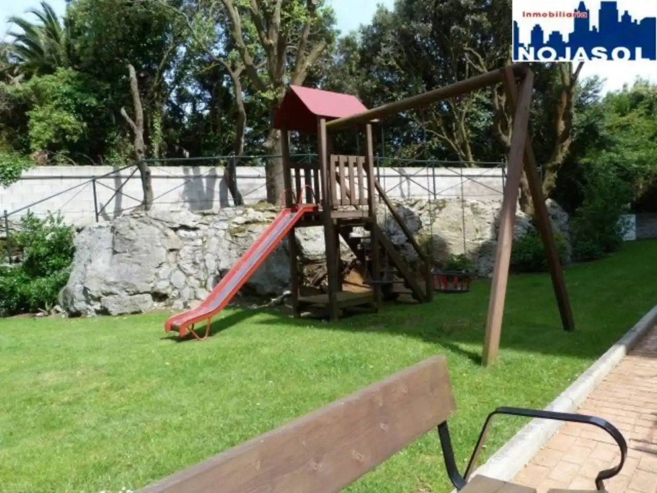 Garden of Flat for rent in Noja  with Heating, Private garden and Terrace