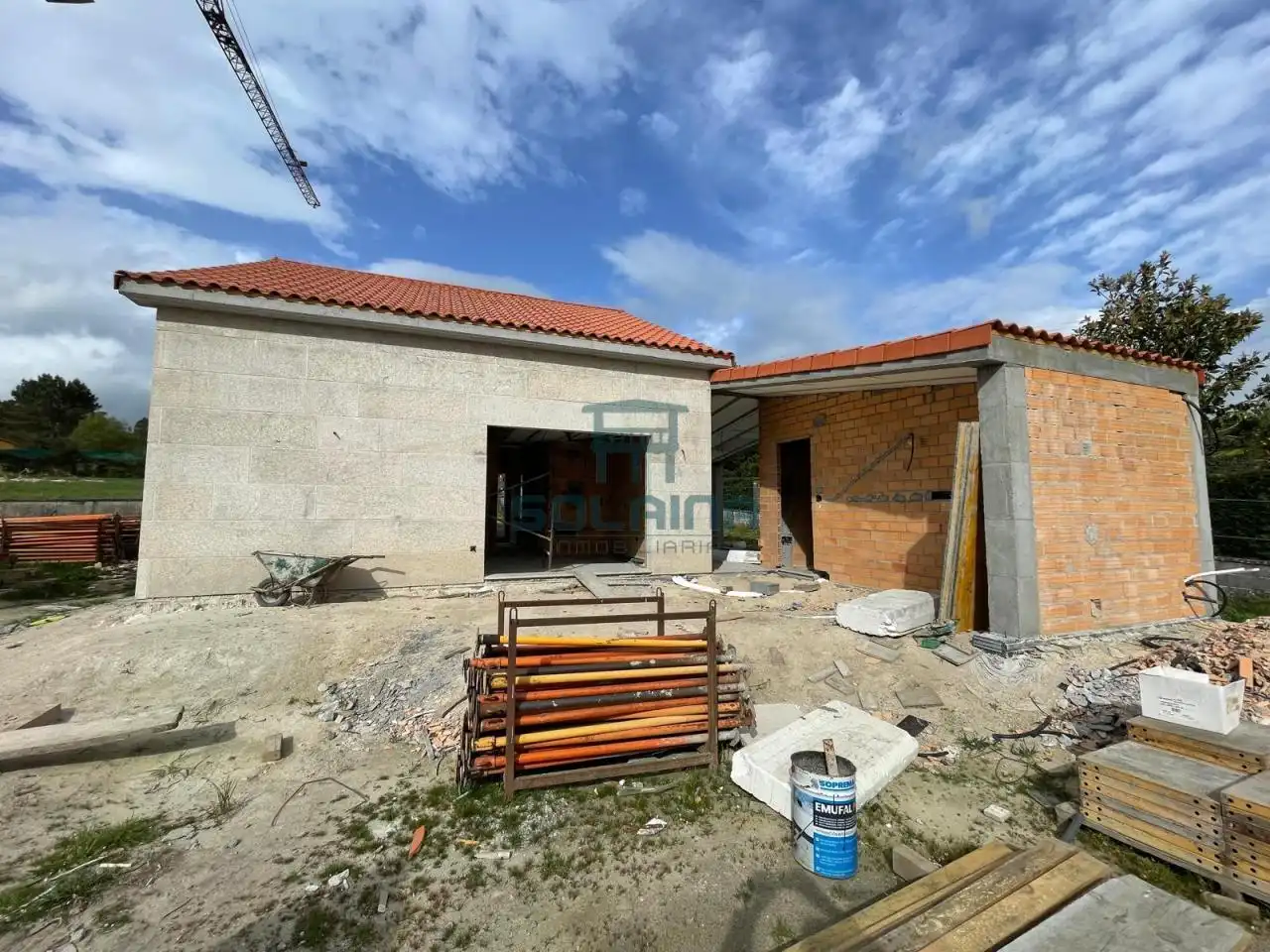 Vista exterior de Casa o xalet en venda en Vilamarín amb Calefacció, Jardí privat i Terrassa