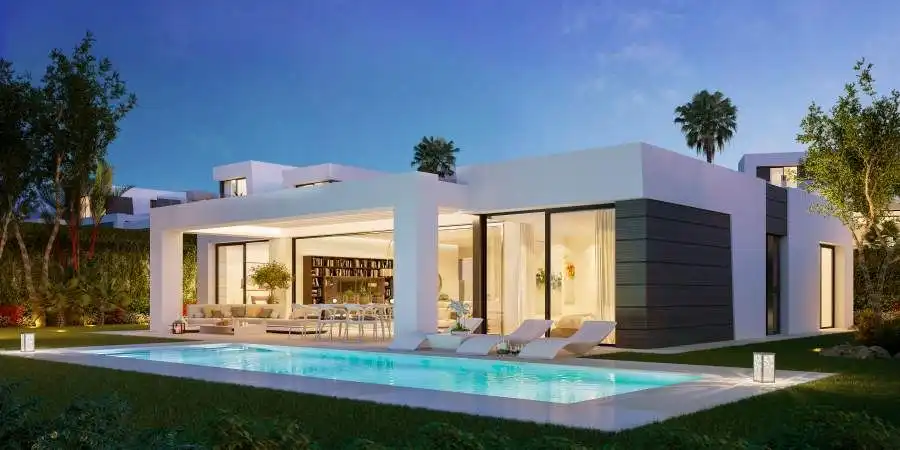 Vista exterior de Casa o xalet de lloguer en Marbella amb Aire condicionat, Calefacció i Jardí privat