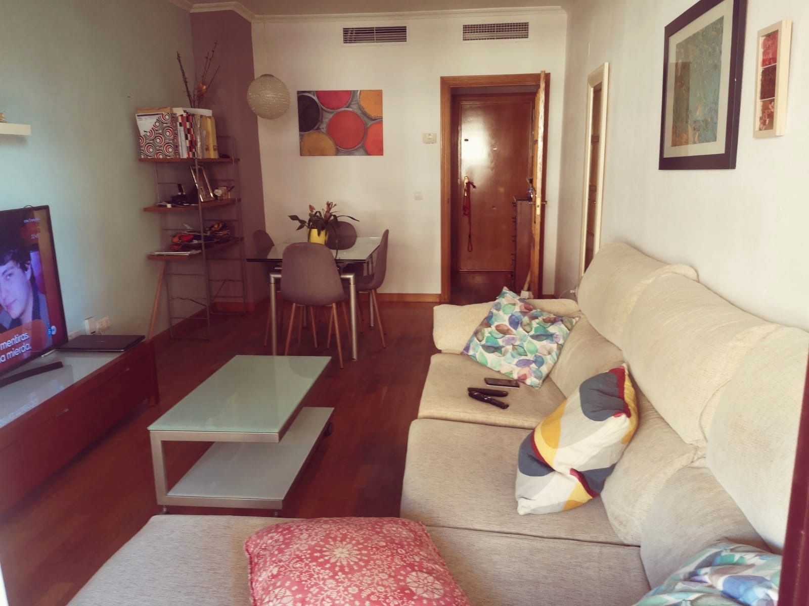 Sala d'estar de Pis de lloguer en Málaga Capital amb Aire condicionat, Jardí privat i Terrassa