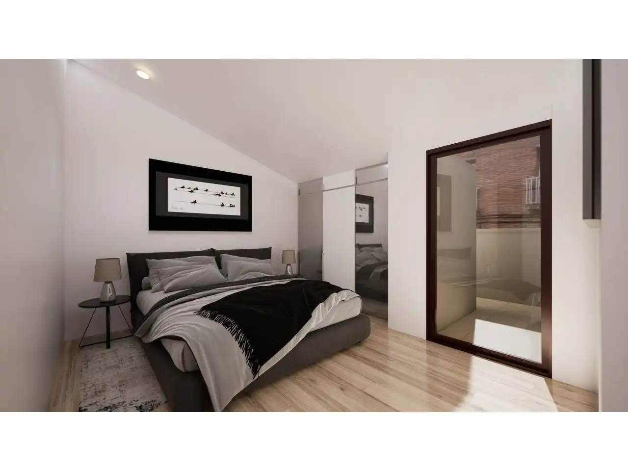 Schlafzimmer von Maisonette zum Verkauf in Terrassa mit Klimaanlage, Heizung und Parkett