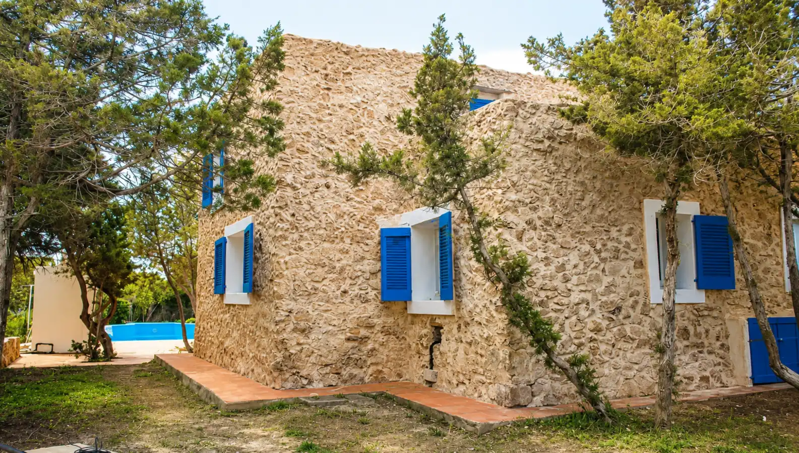 Vista exterior de Casa o xalet en venda en Formentera amb Piscina