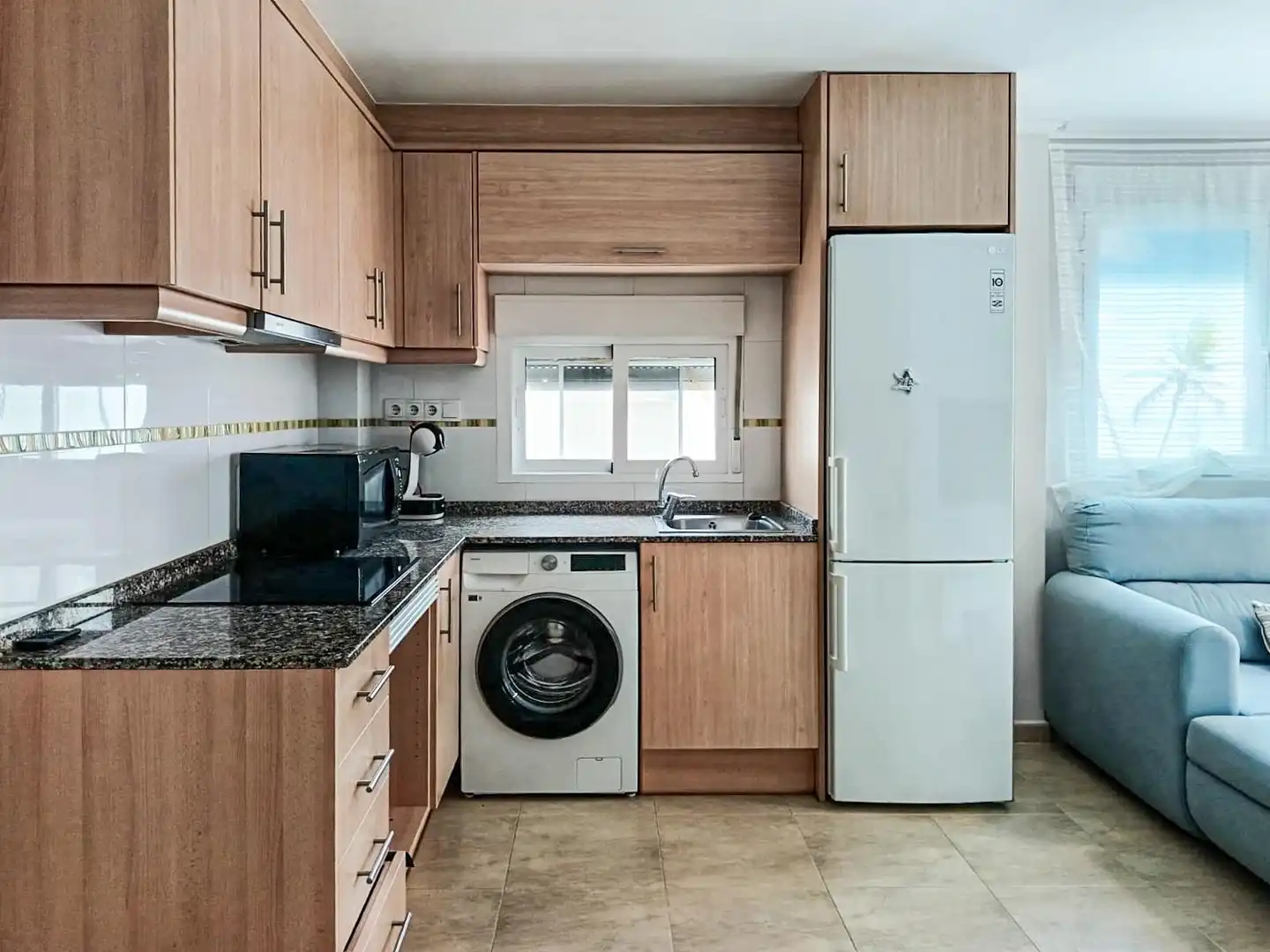 Cocina de Apartamento en venta en Bellreguard con Aire acondicionado, Calefacción y Terraza