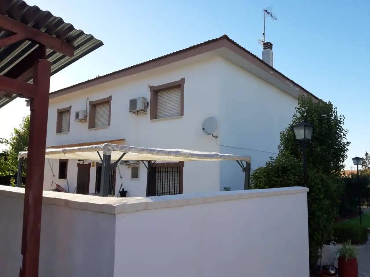 Vista exterior de Finca rústica en venta en Pozuelo de Calatrava con Aire acondicionado, Jardín privado y Terraza