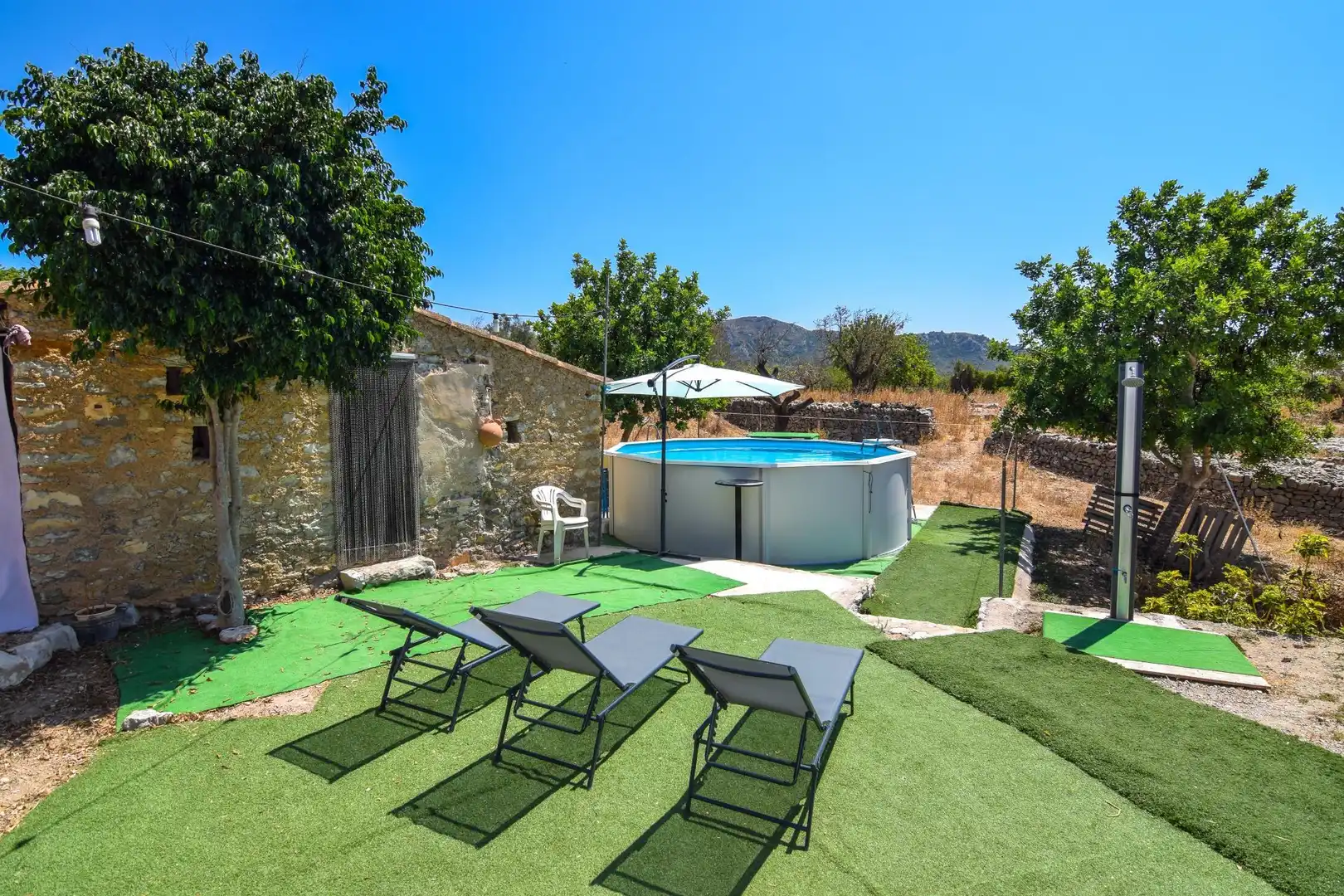 Piscina de Finca rústica de alquiler en Artà con Aire acondicionado, Calefacción y Trastero