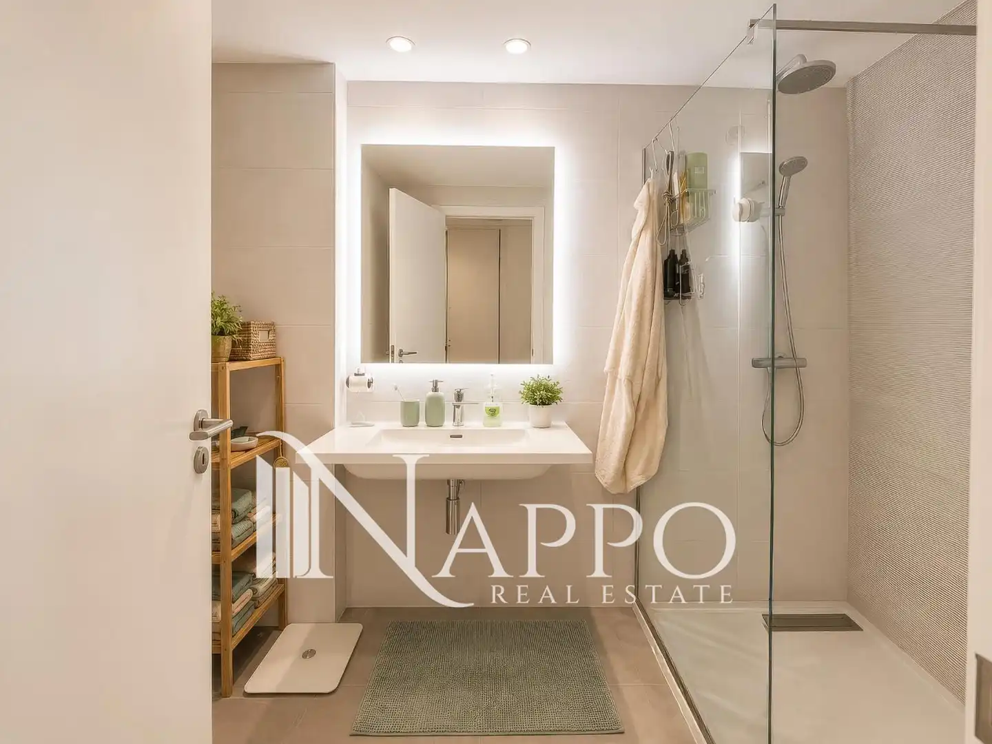 Badezimmer von Wohnung zum Verkauf in  Palma de Mallorca mit Klimaanlage, Heizung und Terrasse