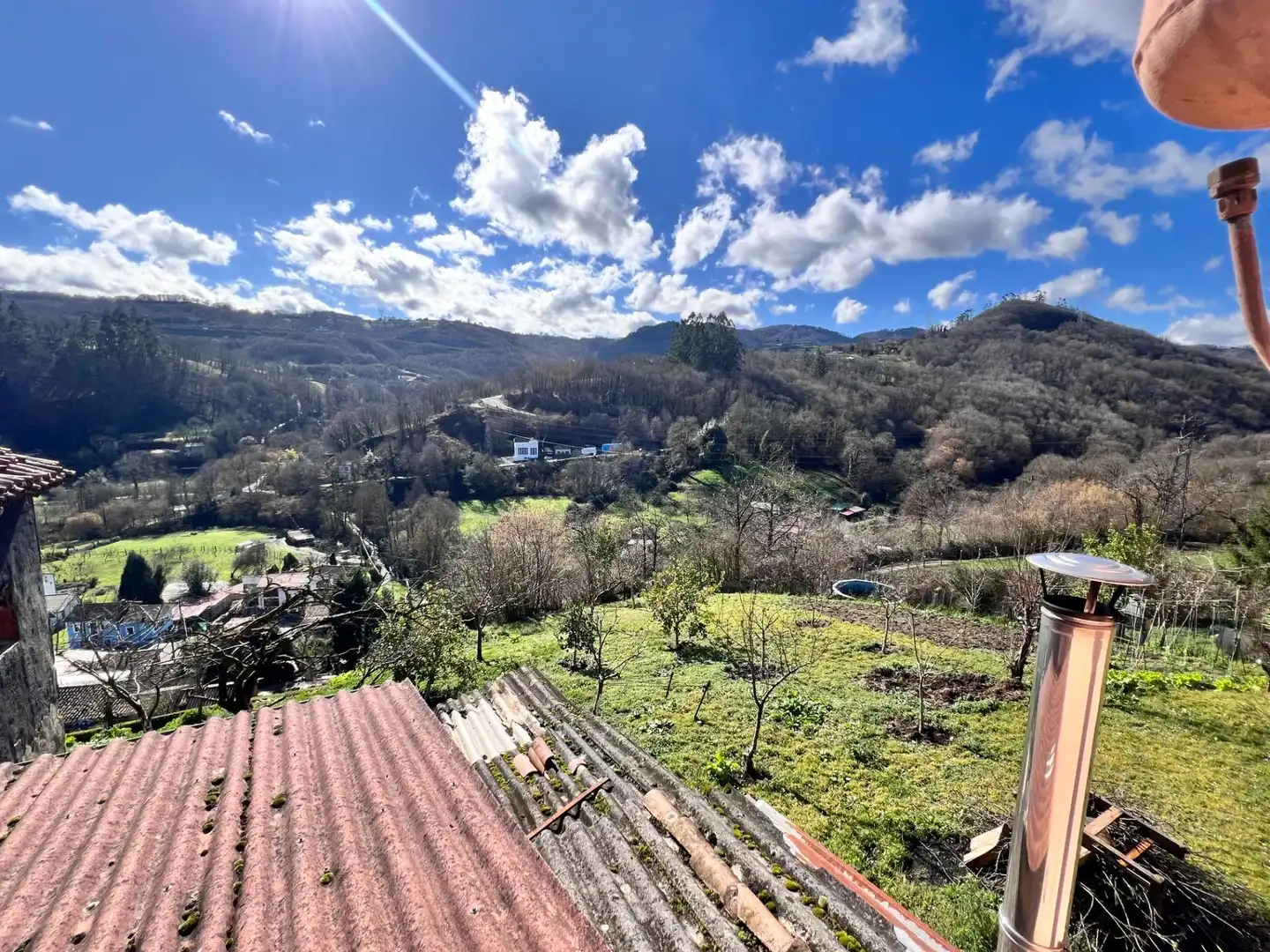 Exterior view of Houses for sale in Langreo  with Heating, Private garden and Furnished