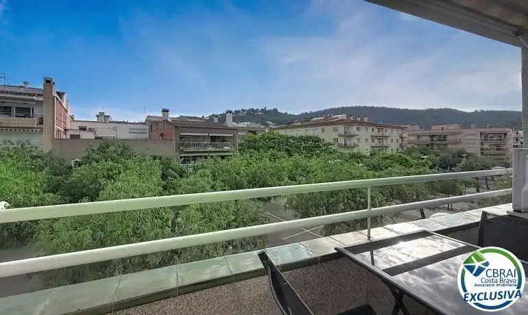 Terrace of Flat for sale in Roses  with Heating, Terrace and Furnished