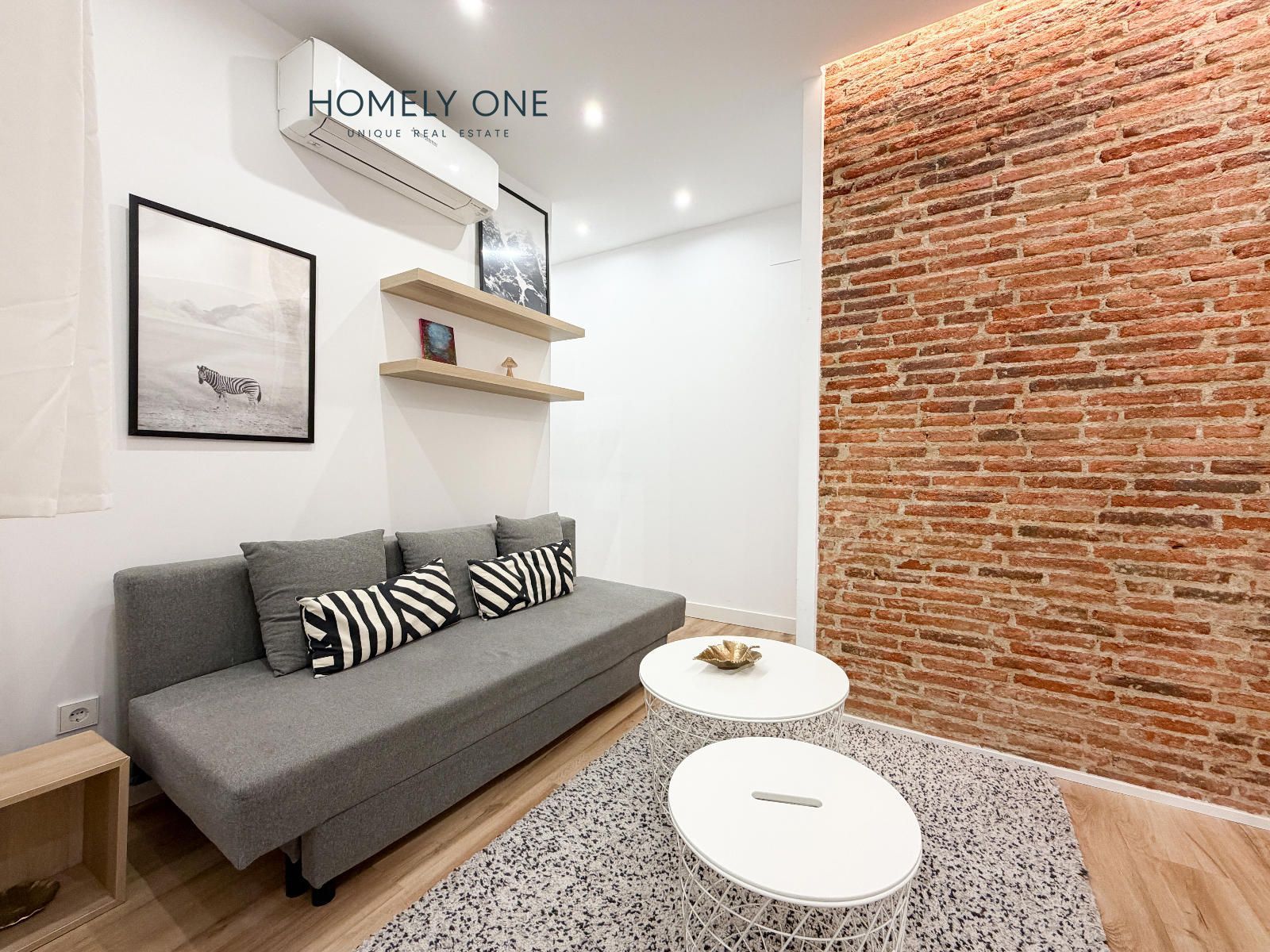 Sala d'estar de Pis de lloguer en  Madrid Capital amb Aire condicionat, Calefacció i Parquet