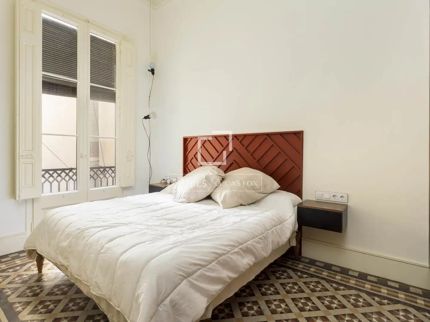 Bedroom of Flat for rent in Barcelona  with Air Conditioner, Furnished and Balcony