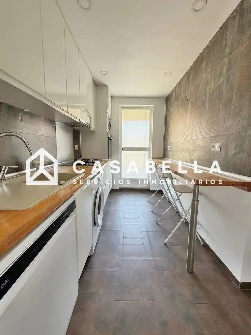 Cocina de Piso de alquiler en Valencia con Aire acondicionado, Calefacción y Terraza