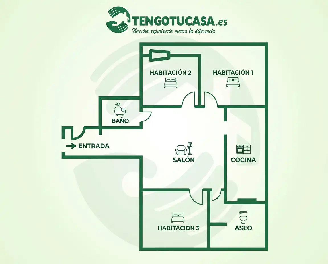 Flat for sale in Madrid  with Air Conditioner, Terrace and Furnished