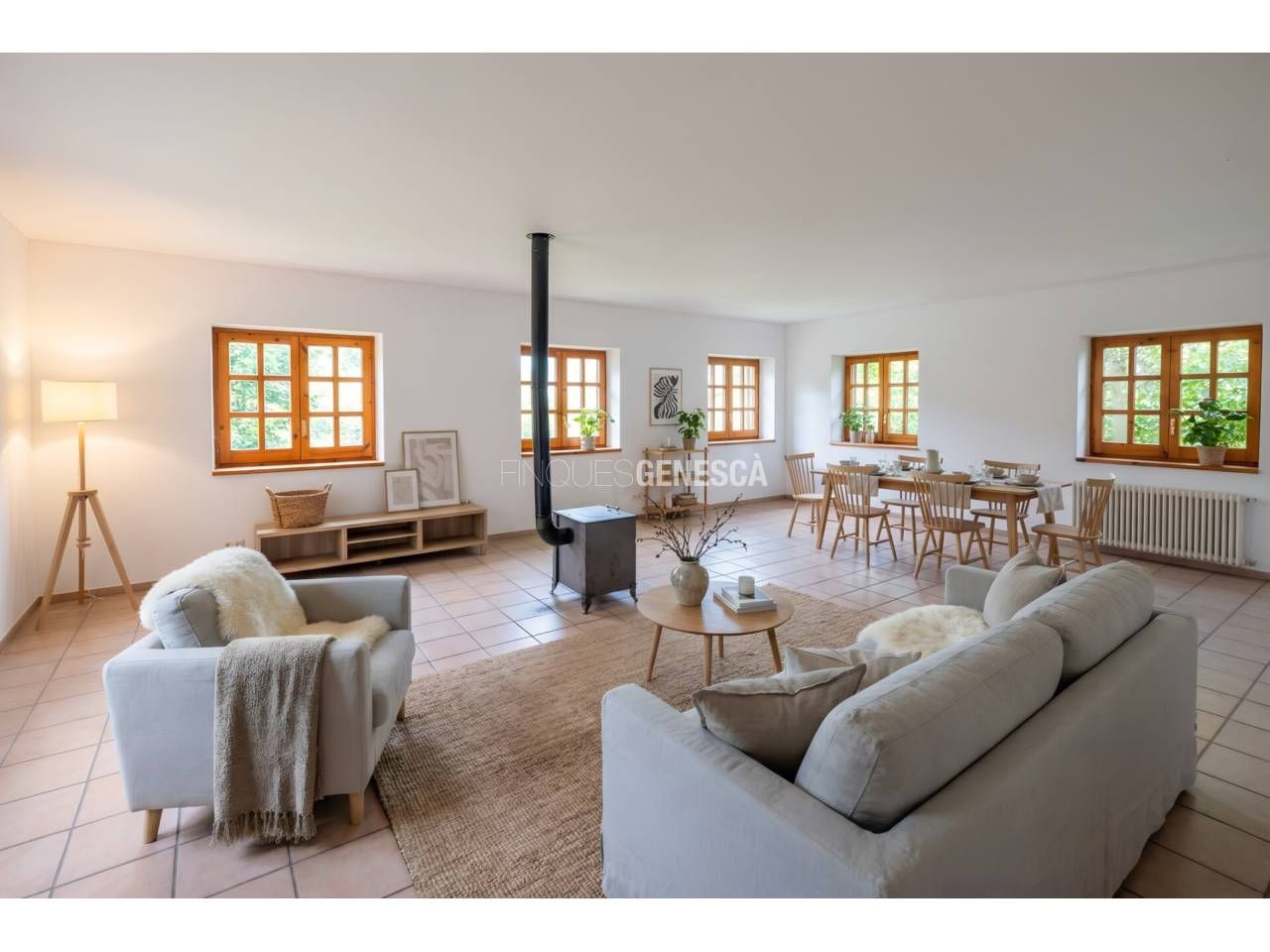 Sala de estar de Casa o chalet en venta en Matadepera con Calefacción y Terraza