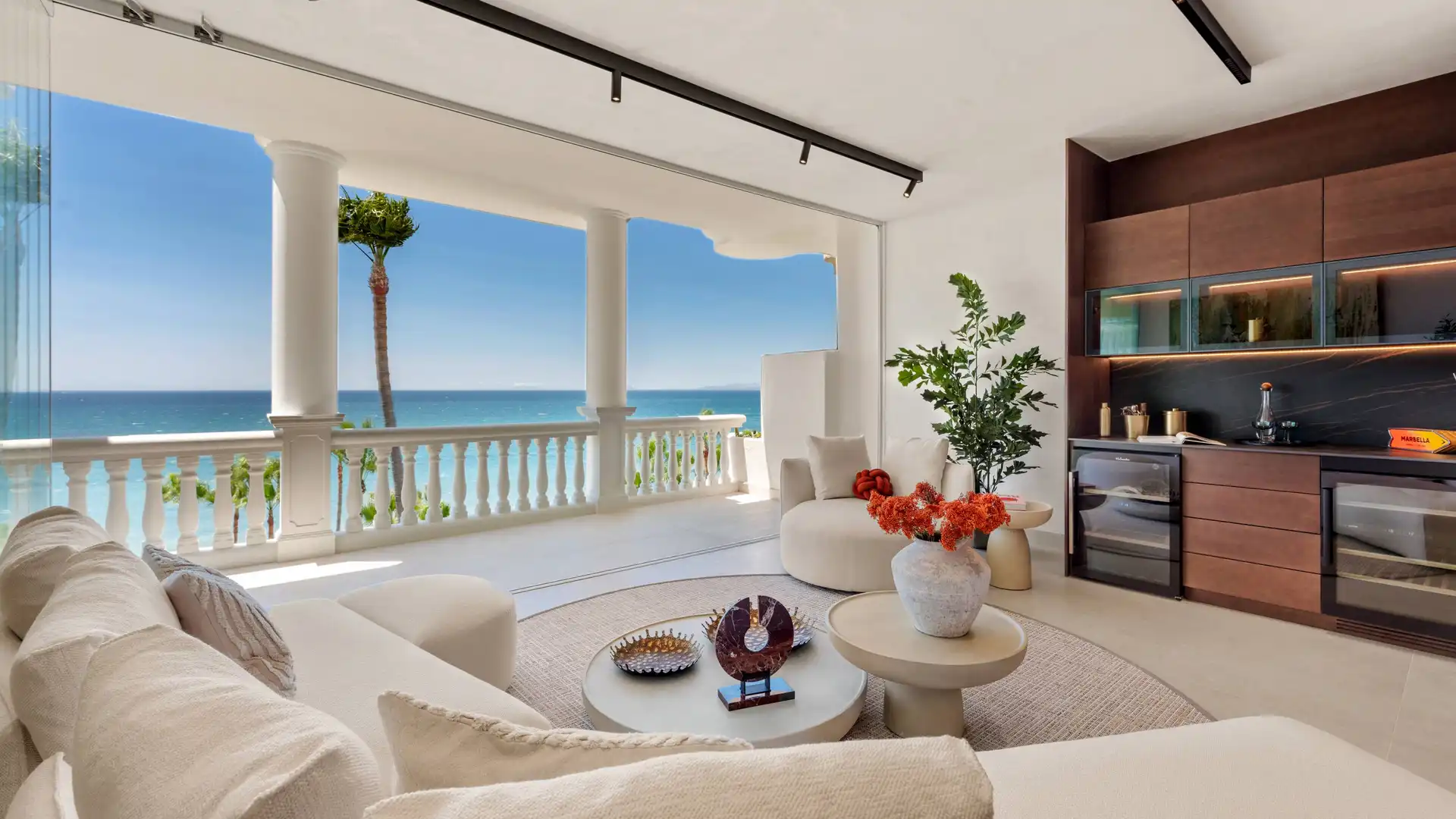 Sala de estar de Piso en venta en Estepona con Aire acondicionado, Terraza y Trastero